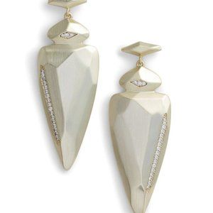 Kendra Scott Gold Stellar Large Arrowhead Earring